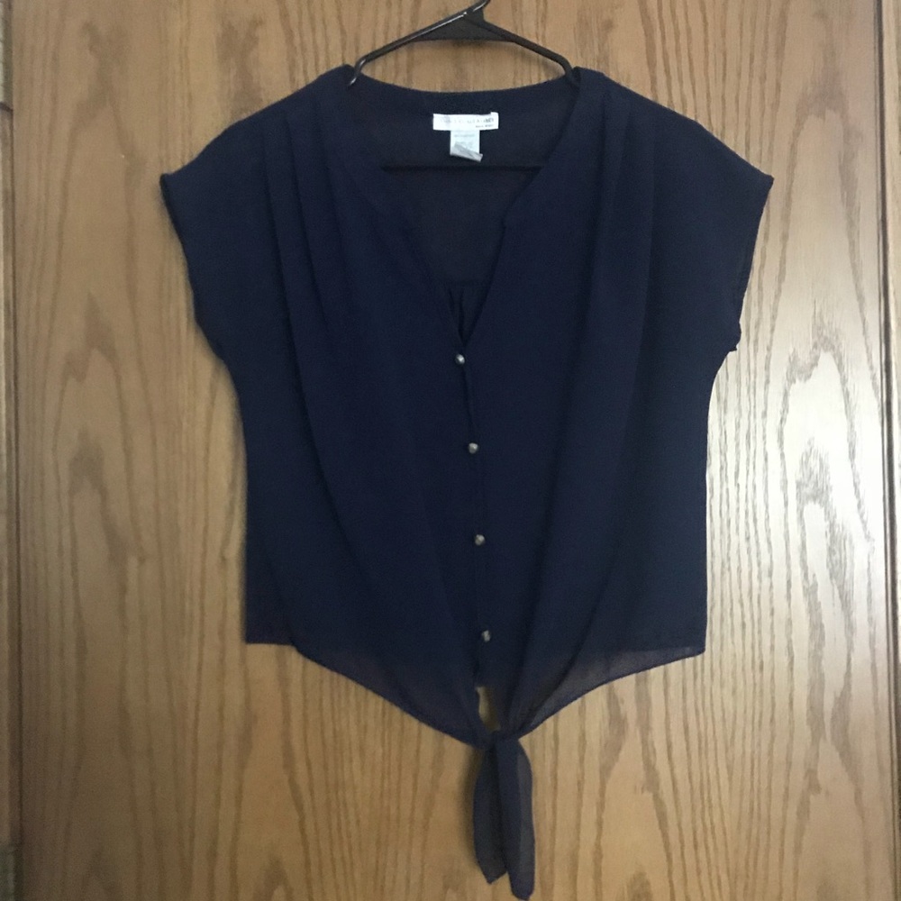 Sheer Tie Blouse